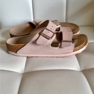 Birkenstock Light Pink Glitter Sandals